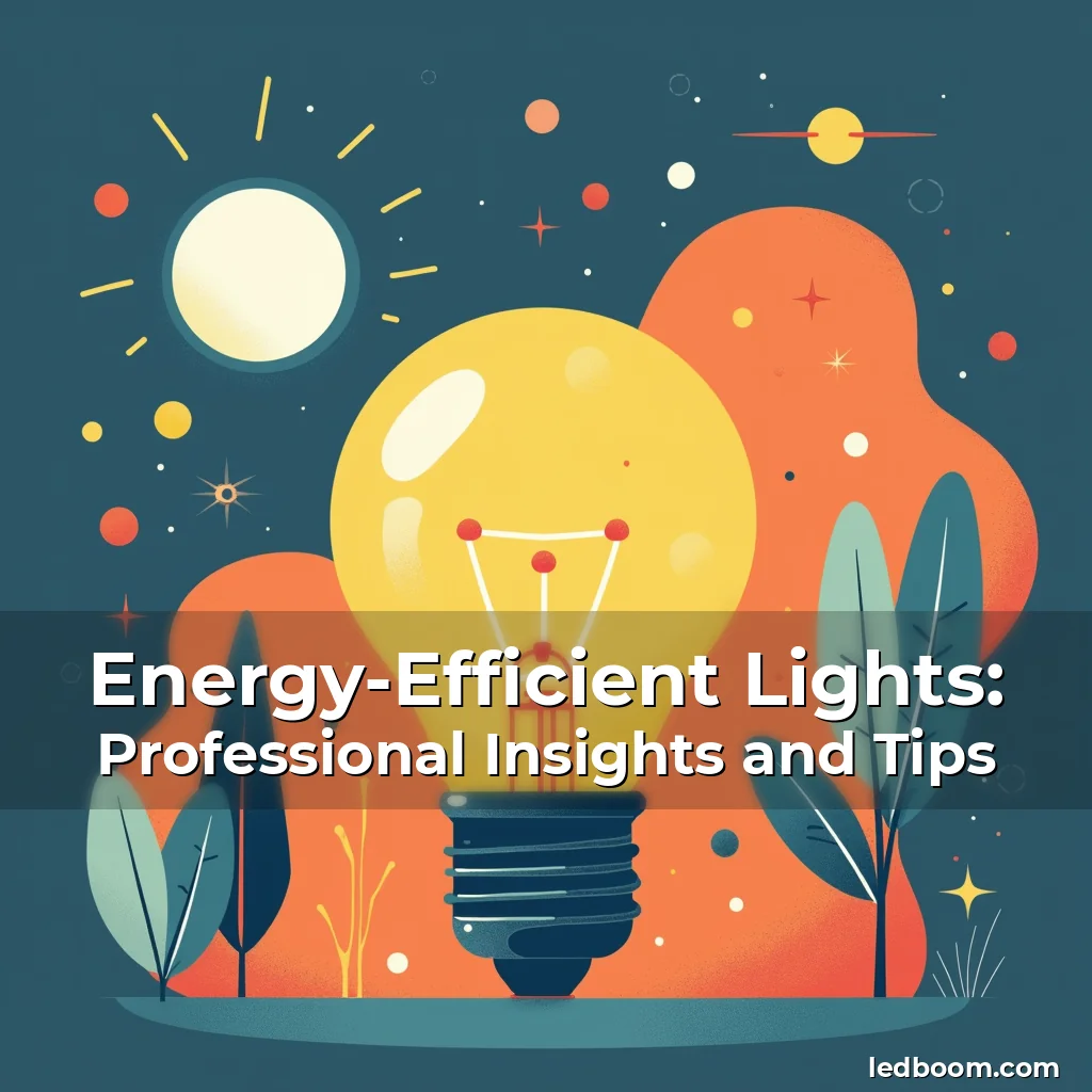 Read more about the article Energy-Efficient Lights: Professional Insights and Tips