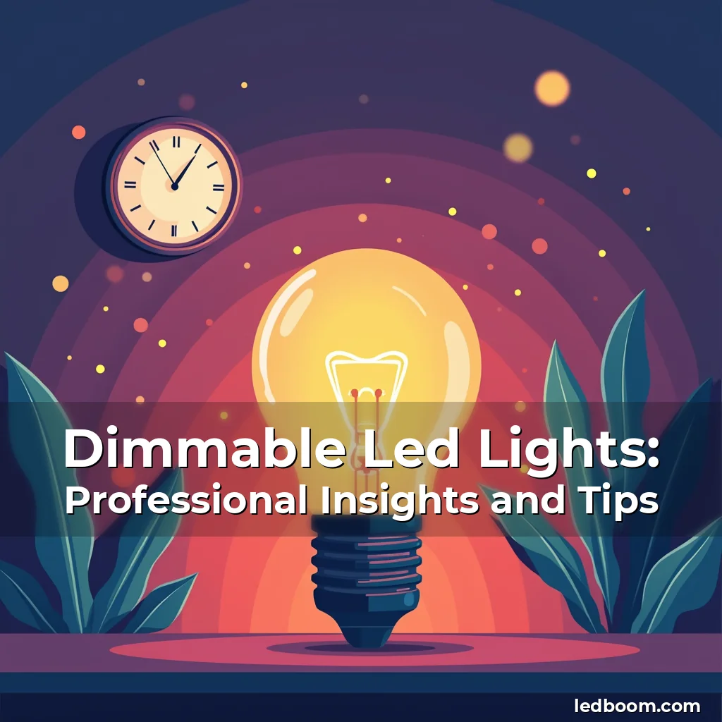 Read more about the article Dimmable Led Lights: Professional Insights and Tips