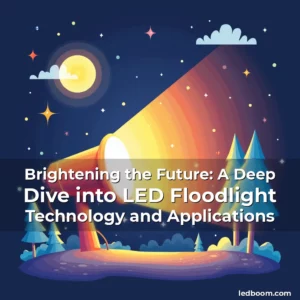 Artistic representation for Brightening the Future: A Deep Dive into LED Floodlight Technology and Applications
